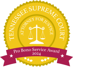 Tennessee Supreme Court Attorney for Justice - Pro Bono Service Award 2024